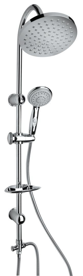 Colonna doccia con doccino mobile e portasapone