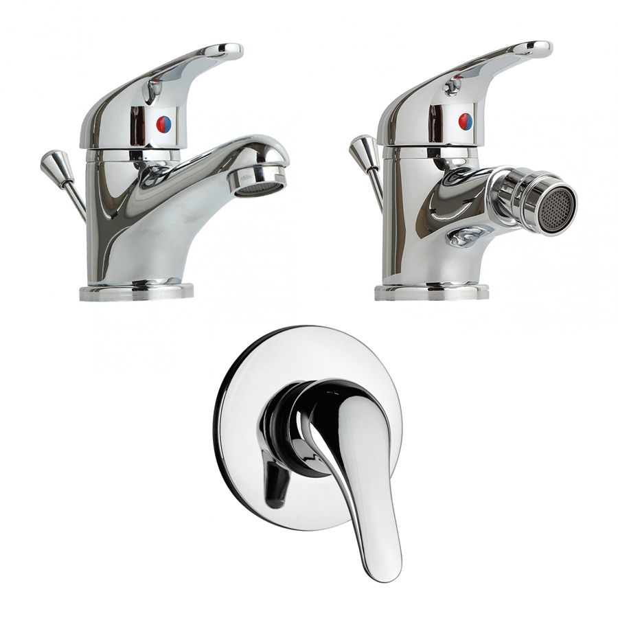 koupelnové baterie umyvadlo - bidet - vestavěná sprcha