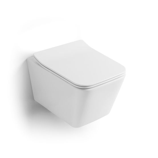 WC sospeso rimless con sedile serie Rock WC sospeso rimless con sedile serie Rock